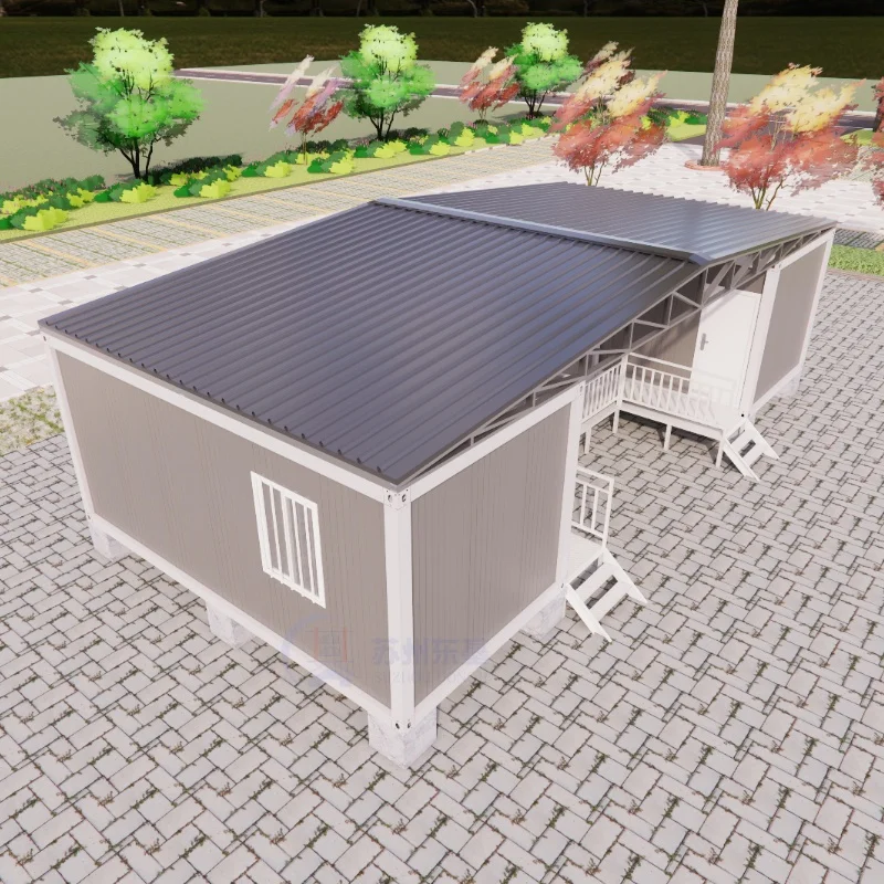 Biệt thự tiền chế sang trọng 3 phòng ngủ khung thép, tấm chống cháy, tùy chỉnh, container cách nhiệt cho gia đình, nhà lắp ráp nhanh, nhà ở