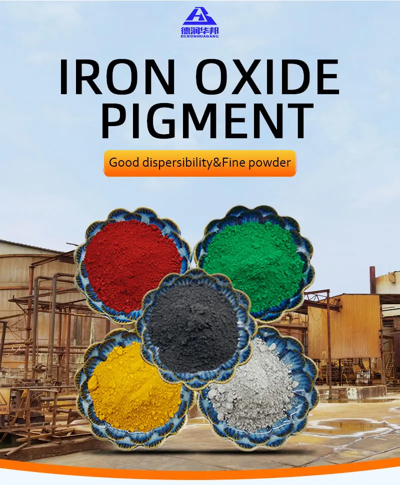 High Purity Iorganic Pigment Red/White Hyrox Iron Oxide Pigments For Concrete/Plastic/Paver Brick factory