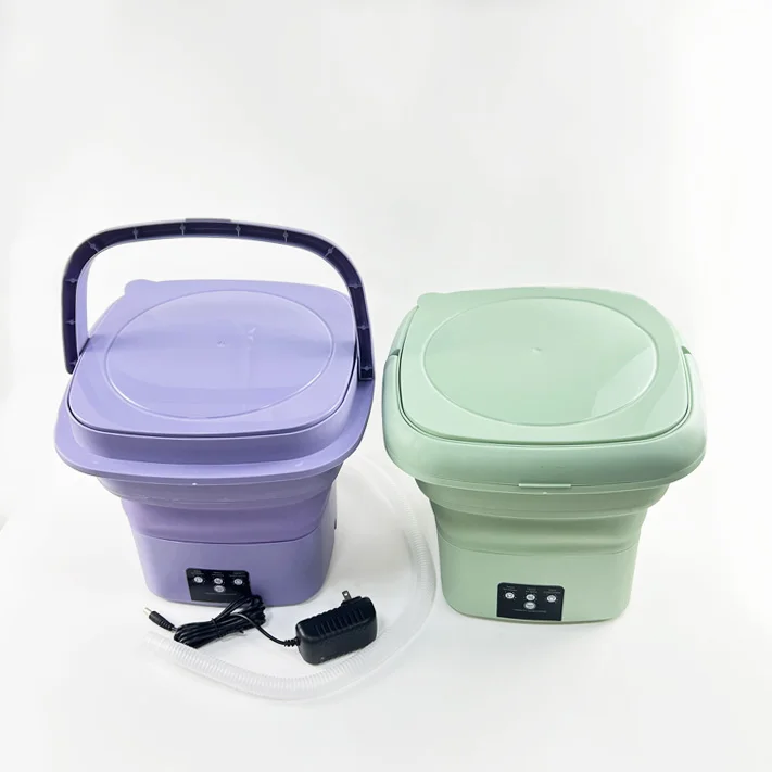 Wholesale Portable Washing Machine and Spin Dryer Travel Mini Foldable Cloth Washer for aperçu 6