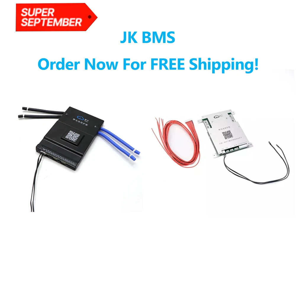 Jk Smart Bms 2A Active Balance 4S 8S 16S 20S 24S 12V 24V 48V 60V 72V Lifepo4 Bms 100A 150A 200A Bms for Lithium Ion Battery Pack