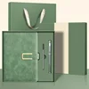Matcha Green+Bolígrafo de metal+Núcleo de bolígrafo+Bolsa de caja de regalo