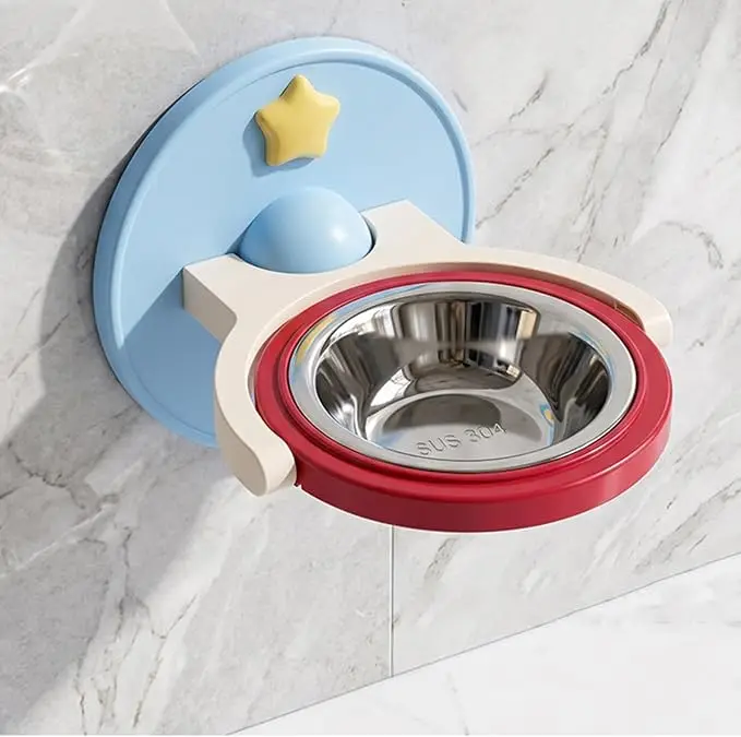 Hot Pet Heighten Pet Bowl for Cats and Dogs Adjustable Elevated Cat Food and Water Bowl Holder Feeder