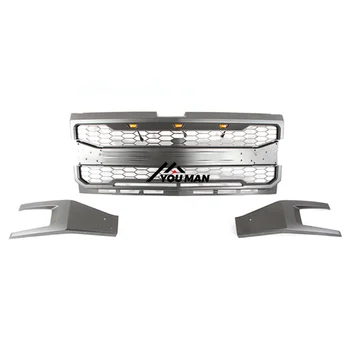 Car Front Bumper Grills With LED Hot Sale In US For CHEVROLET 2019-2022 Year Grills For CHEVROLET SILVERADO