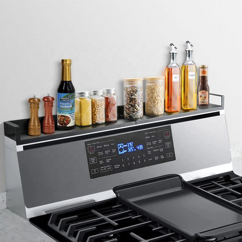 Factory Outlet Stainless Steel Stove Top Shelf Spice Rack For Kitchen Storage Buy