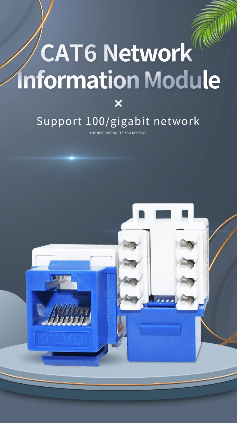 Rj45 Net Module Network Connector Network Cat6 Modular Plug Cables ...