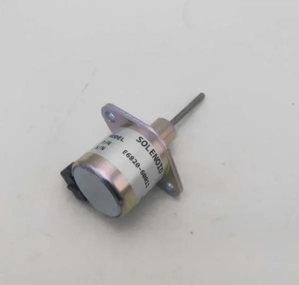 E6820-60011 12V Engine Fuel Stop Solenoid for Kioti Ck Dk Rx Tractor Parts