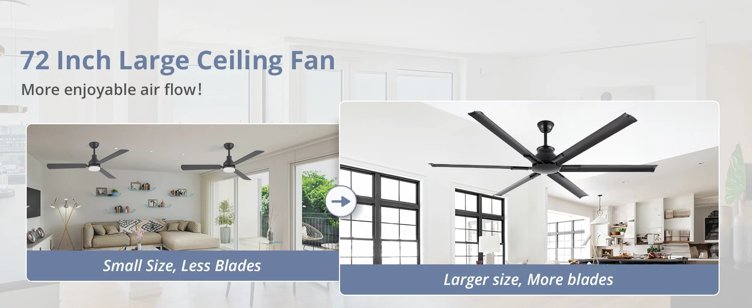 Large Industrial Fan, Aluminum, Ceiling - detail 14