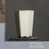 White Glaze Hexagonal Medium Pot
