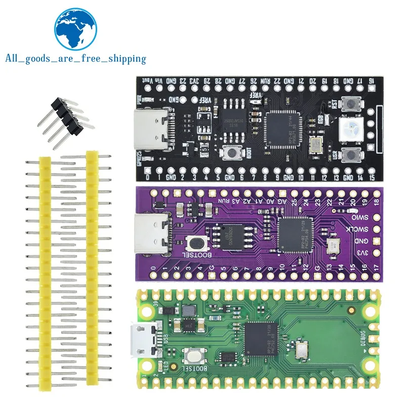TZT For Raspberry Pi Pico Board RP2040 Dual-Core 264KB ARM Low-Power Microcomputers High-Performance Cortex-M0+ Processor