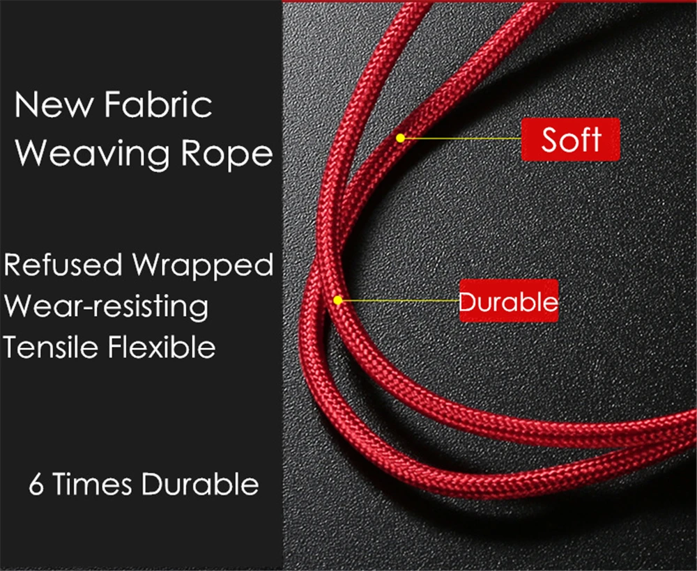 Nylon Braided Fast Charging Three-in-One USB Data Cable - ANKUX.COM