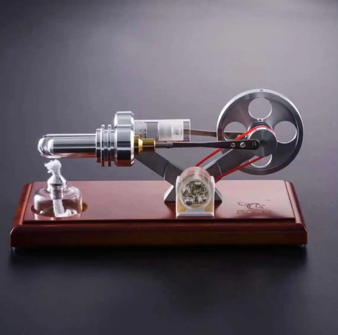 Experimental Miniature Stirling Engine Generator Hot air Steam Engine Model for Sale