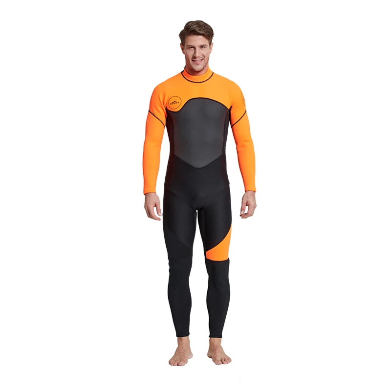 neoprene diving suit for men 2 pieces long sleeve keep warm wet