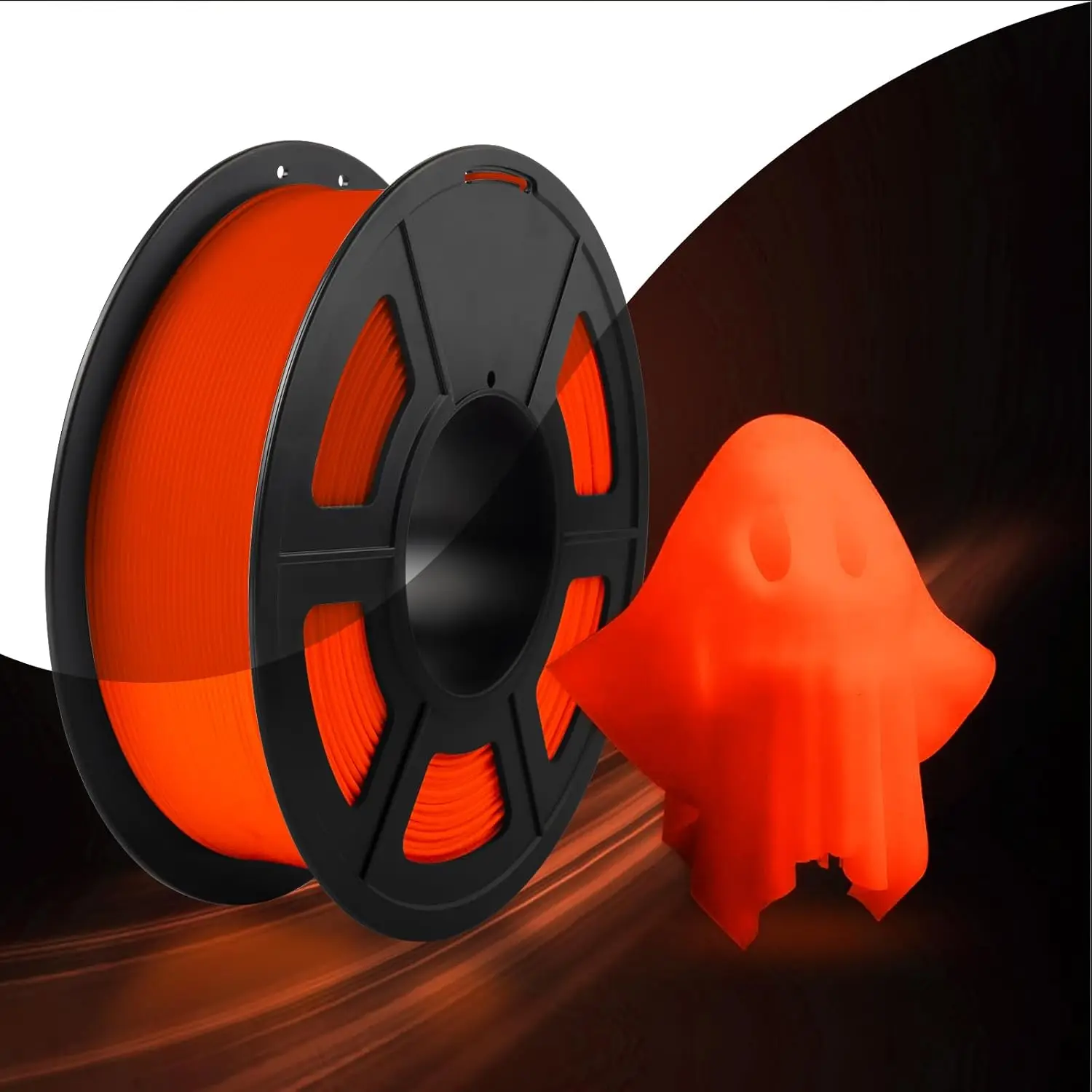 Glow in the Dark PLA Filament, 1KG&2.2lbs Red PLA Glow Red Neatly Wound Luminous 3D Filament 1.75mm Fit FDM 3D Printer
