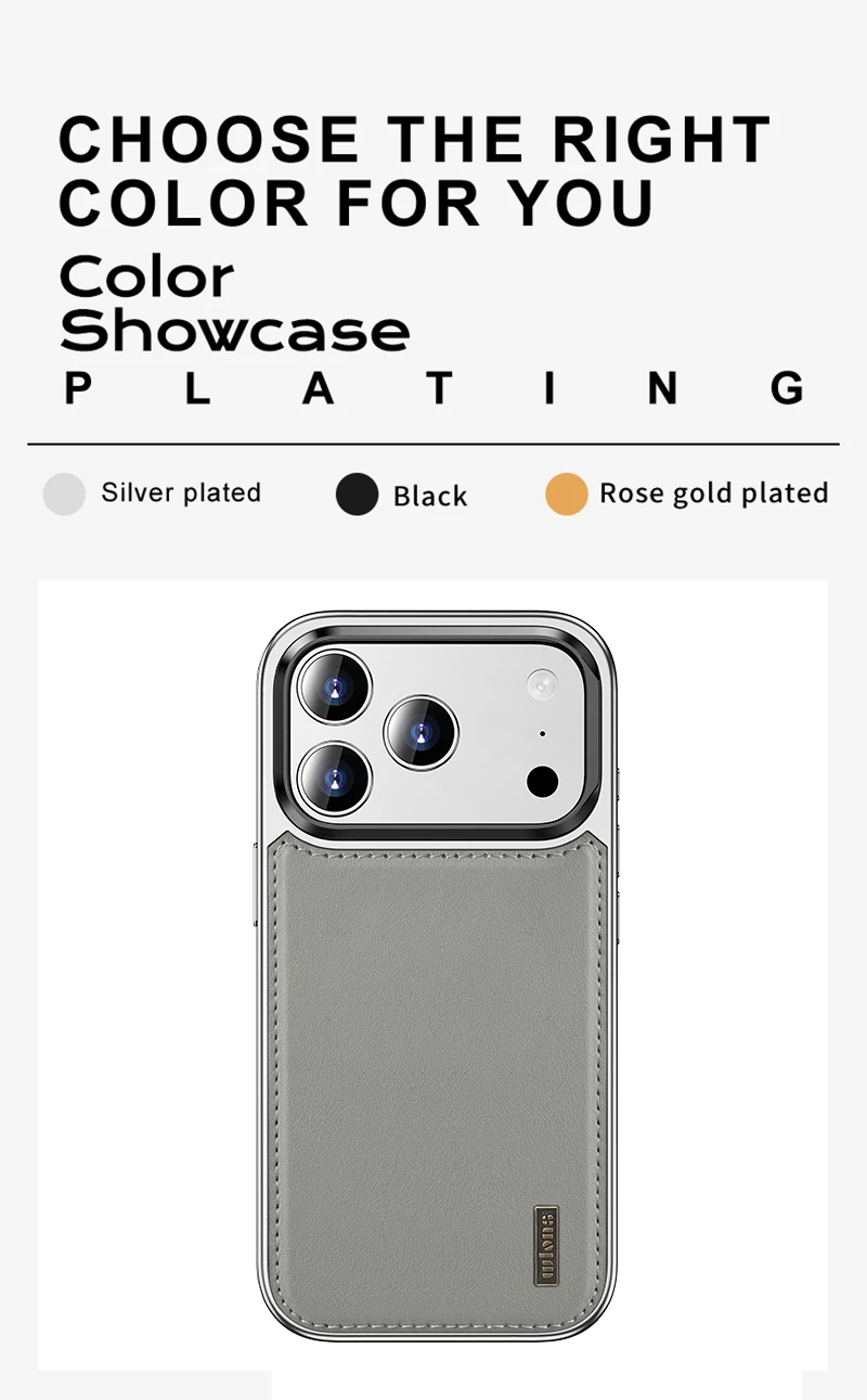 product laudtec faux leather protective case with magnetic closure and separate camera button luxury vintage style for iphone 17 pro-2