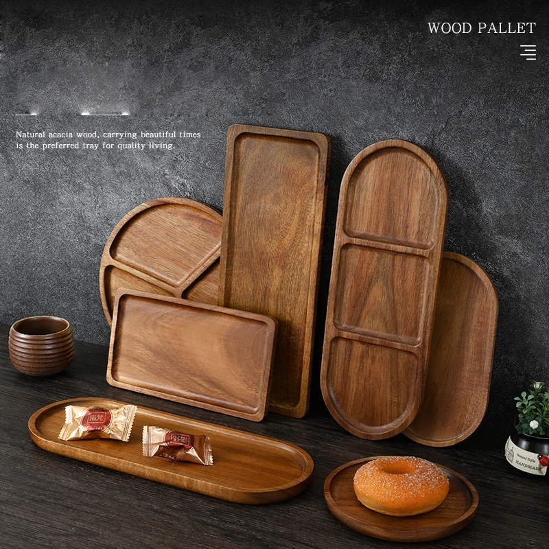 Wooden Trays Acacia Wood Food Serving Tray Wooden Serving Platter Charcuterie Board Set Charcuterie Trays