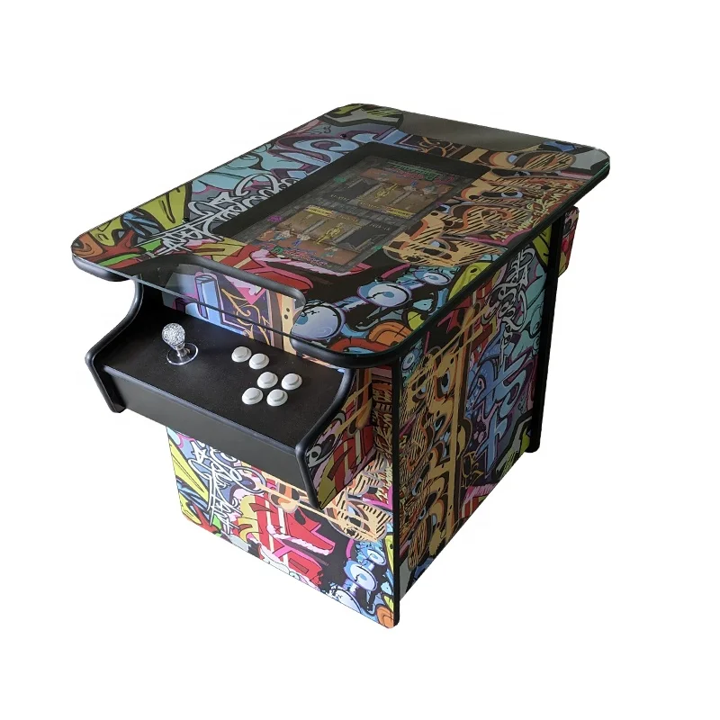 Coin Operated 2 Players Face to Face Play Arcade Pinball Cocktail Table Arcade Folding Cocktail Table