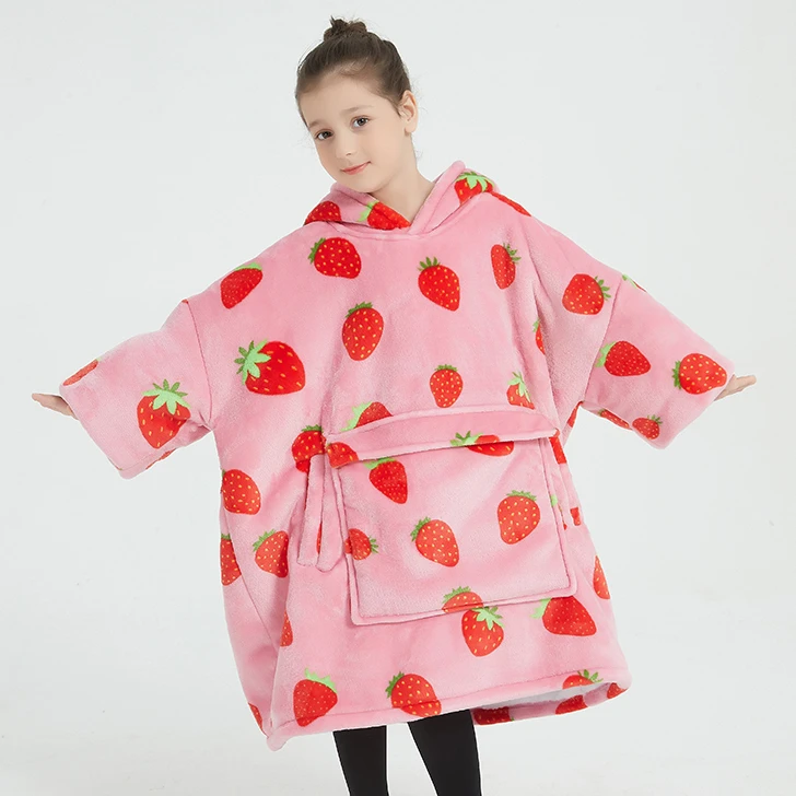 Oversized Wearable Blanket Hoodie for Kids