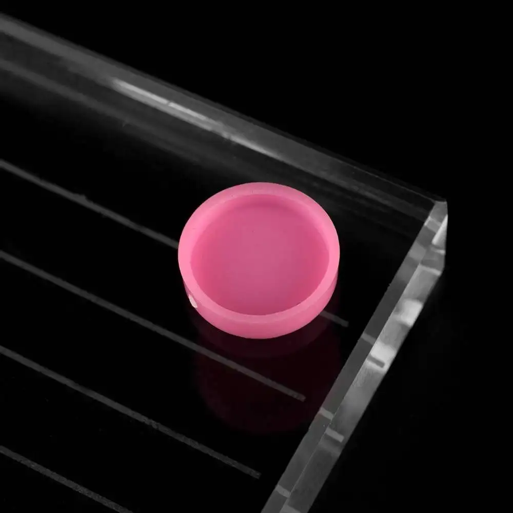 100 шт. клей для наращивания ресниц держатель чашки одноразовые пластиковые розовый клей панель ЖК-дисплея клей, Длительное Действие, аксессуары
