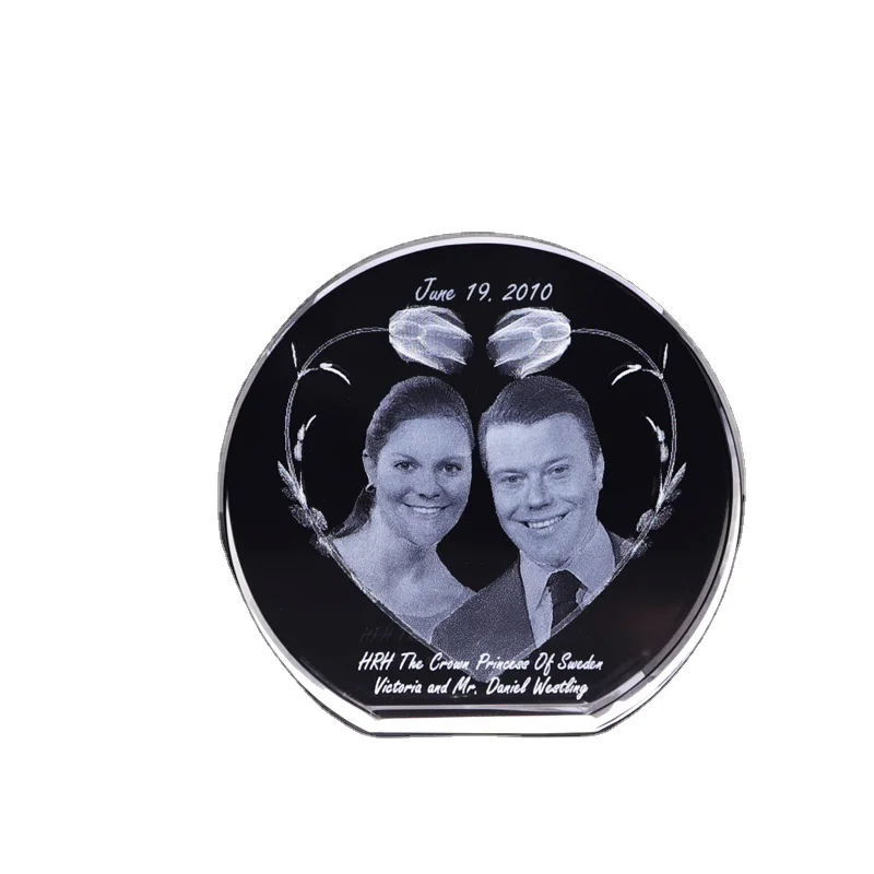 Classy Crystal 3d Laser Wedding Gift Souvenirs For Guests