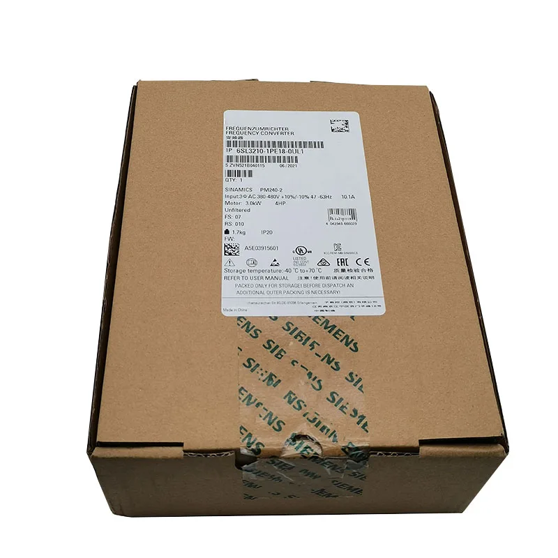 new original 6sl3210 1pe18 0ul1 power module for siemens sinamics g120 series 40kw rated power high efficiency reliable overload and overcurrent protection compact structure designed for fans pumps-1