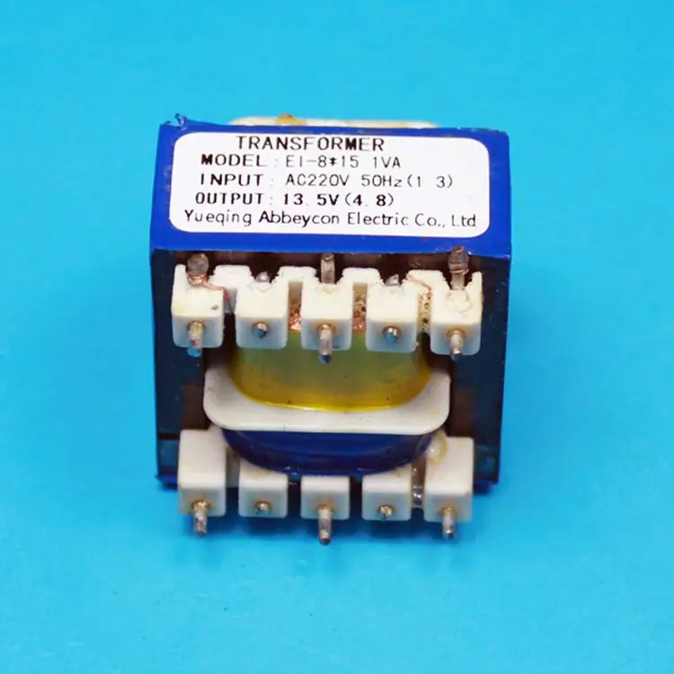 220V 50Hz Single Phase EI Core Power Transformer 12V 10W Output w Cable