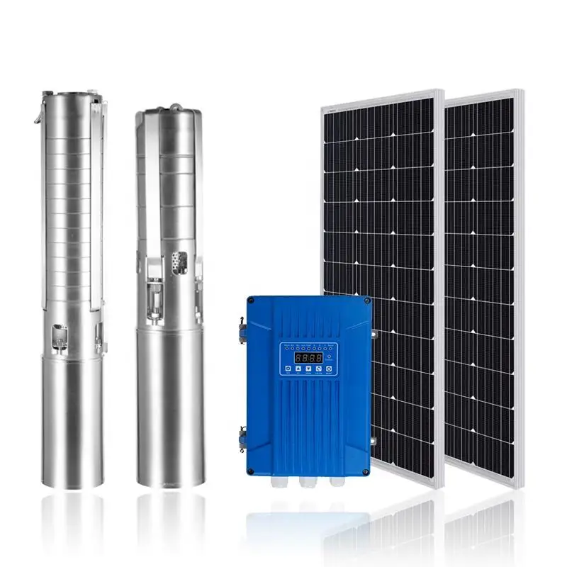 hp 1200w 105m Head Brushless Solar Pump System