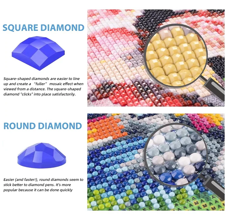 Diy Custom 40*50 Diamond Painting Kits For Adults Full Drill Round
