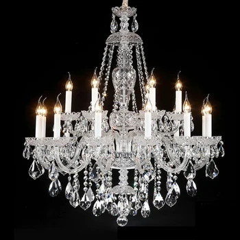 European lighting large hotel wedding hall villa decorated with luxurious crystal chandelier
