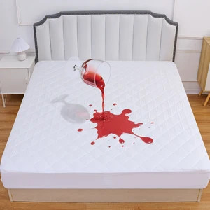 100% Polyester  Mattress Protector Anti-Bacteria Anti-Dust Mite Six-Sided Waterproof Air-Permeable