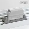 Paint door and window gaps with gray paint.