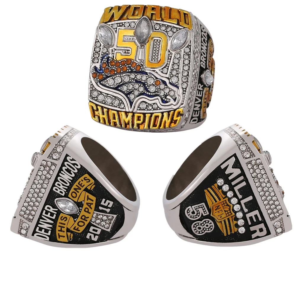 Wholesale Wholesale customized 2015 American Football Denver Bronco  Championship Ring From m.