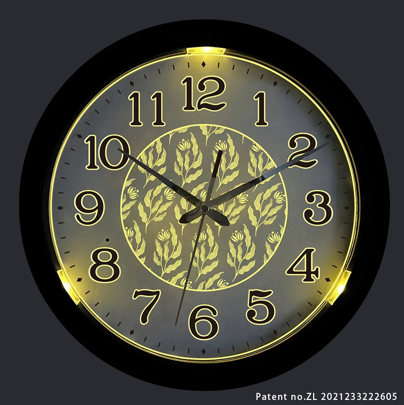 Led Night Light Wall Clock Glow In The Dark Night Sky For Bedroom