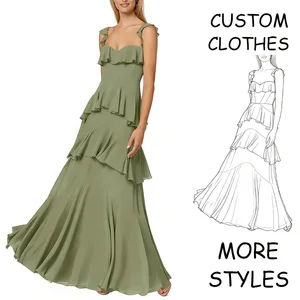 Custom Maxi Sleeveless Sheath Dresses Women Casual Halter Neckline Spandex/Polyester Anti-Wrinkle & Breathable Summer Daily Wear