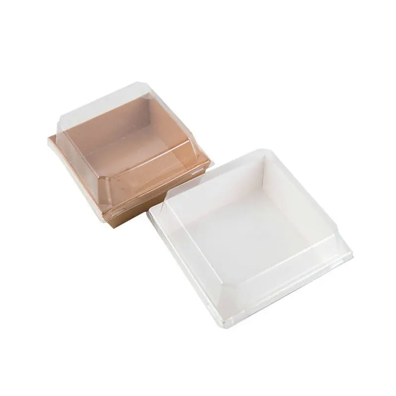 Sandwich Box Sushi Packaging takeaway  Box ,Transparent Cake Paper Panini Box ,Baking Box