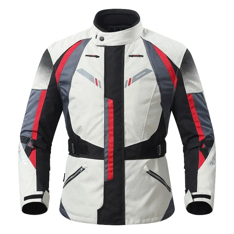DUHAN Waterproof Spring Autumn Winter Polyester Cordura 600D CE Protectors Removable Warm Lining Sport Motorcycle Jackets
