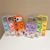 Funda de teléfono con 7 dijes