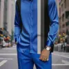 Colletto rialzato c0038-blu