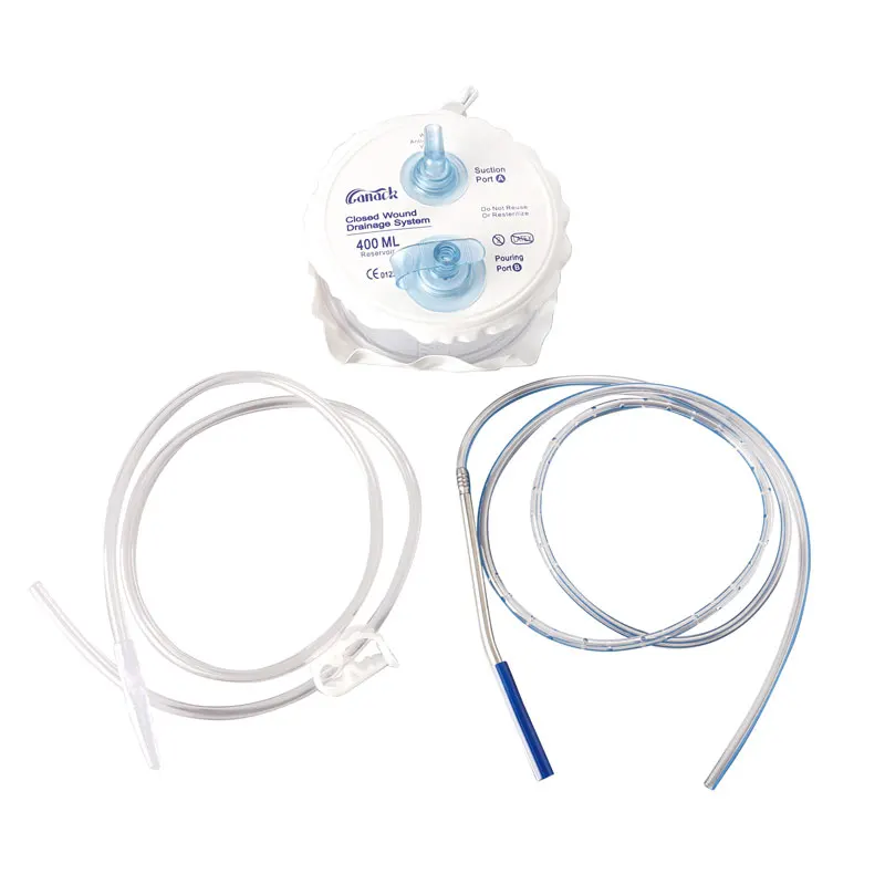 Silicone Closed Wound Drainage System and Tube Medical Consumables for Wound Management