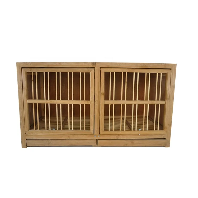Geshifeng Factory 80cm Foldable Wooden Animal Pet Poultry Bird Racing Pigeon Breeding Cage