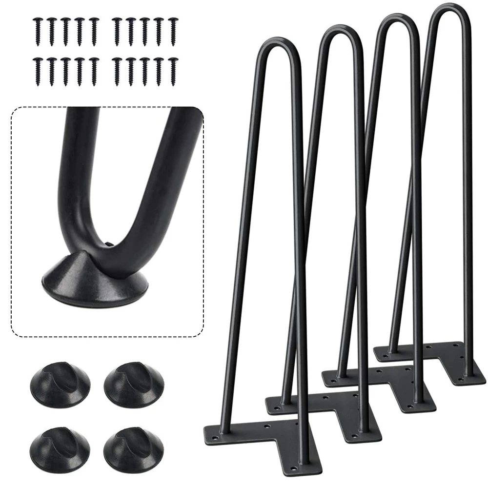 
Металлические ножки для стола, черная сталь, Шпилька для волос, ножка для стола, прочная Современная Мебель В индустриальном стиле для стола, обеденного стола, мебель «сделай сам» 