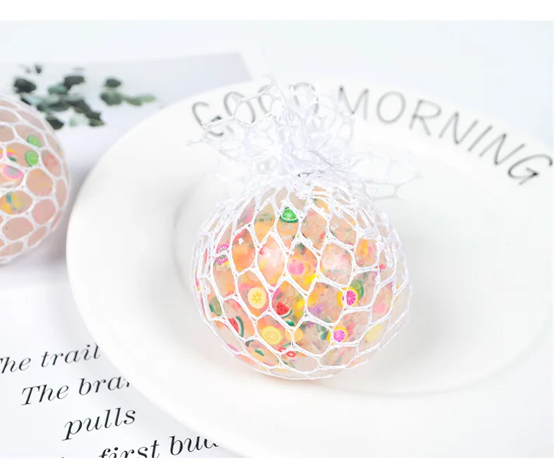 2022 сжимаемые сетчатые сжимаемые мячи для снятия стресса мячи для сенсорного стресса игрушки для детей