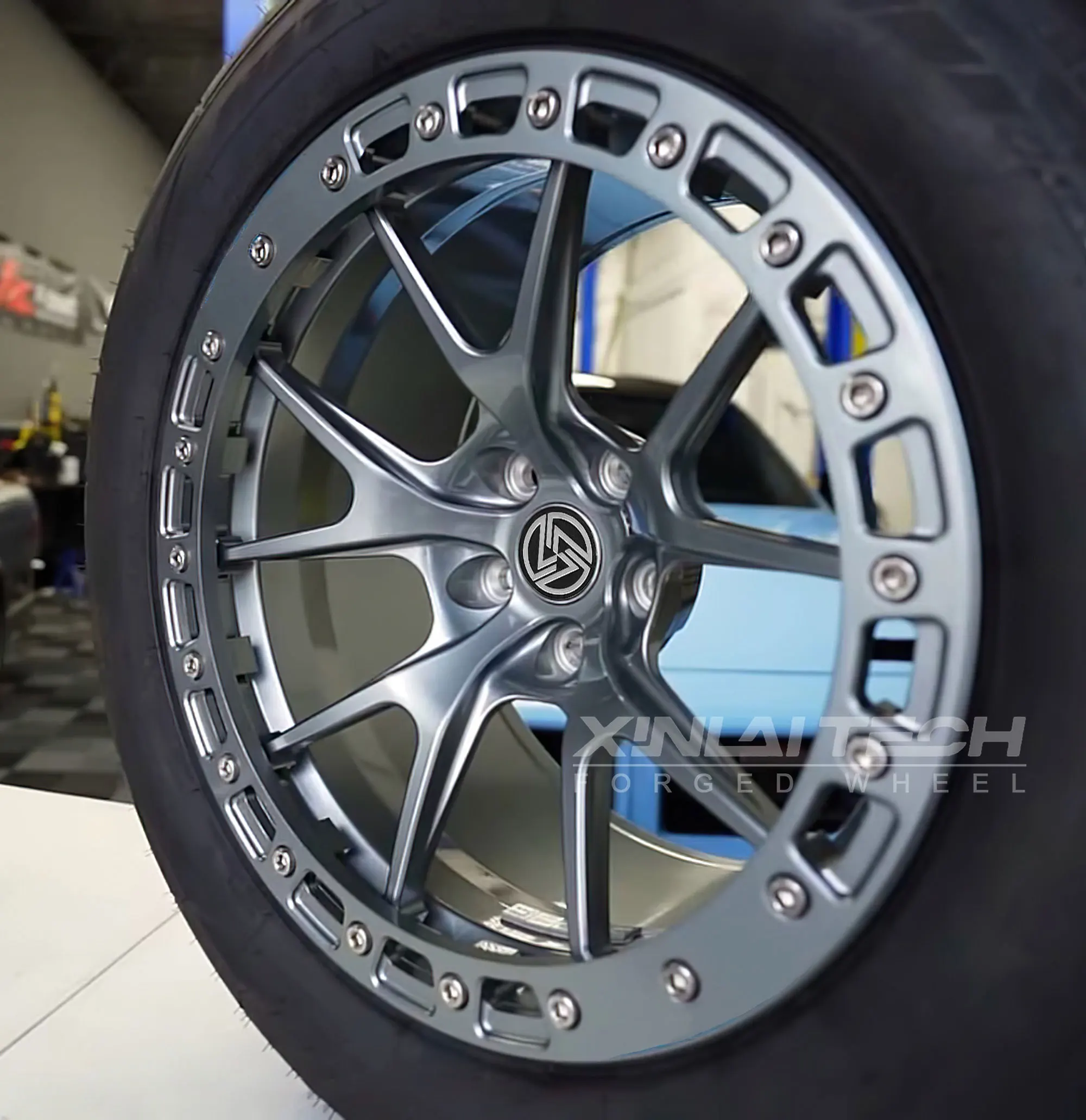 XL 17X10.5 Aluminum Racing Car Beadlock Forged Wheels for BMW Benz Audi Corvette Supra Offset 40 PCD 5X112 - Image 3