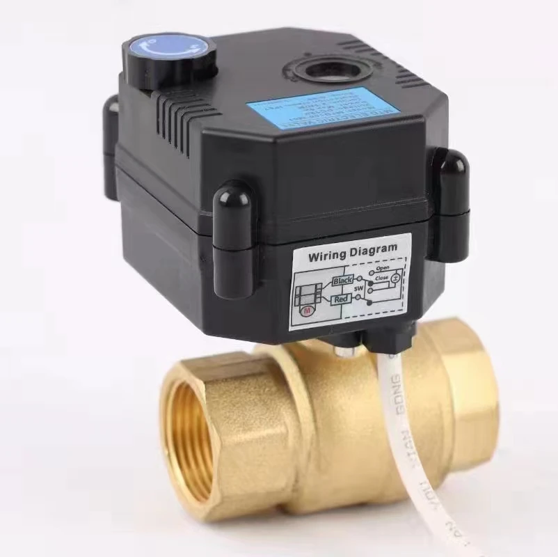 TOYI Two Way Override Control Valves Motorized Ball Valve Stainless Steel Ball Valve for Charging Pile