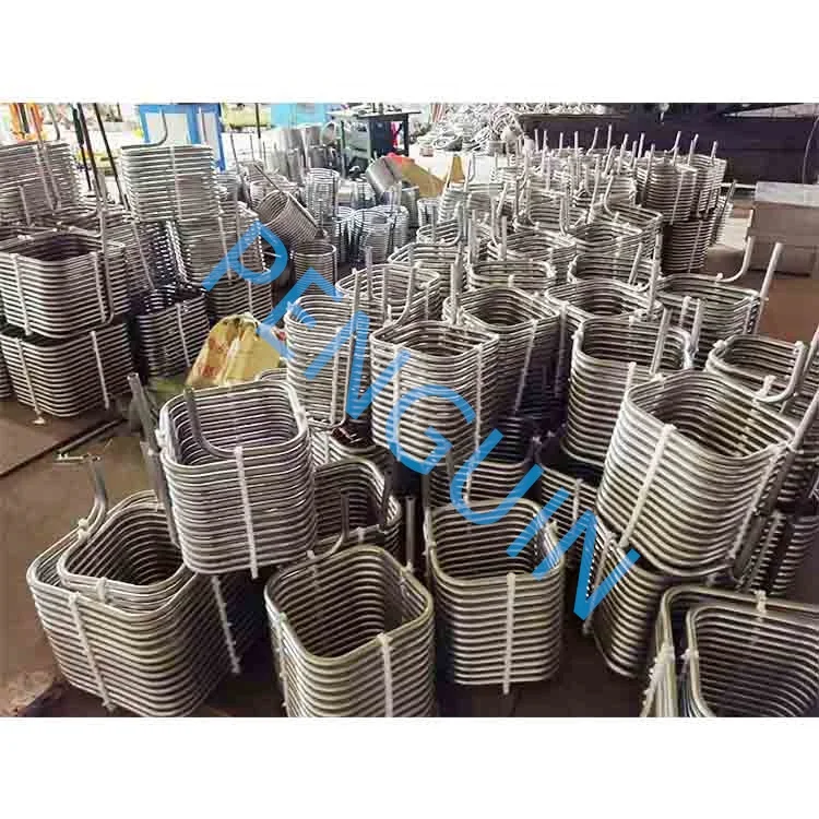 Copper Tube Aluminum Fin Water Cooled Condenser Coil Refrigeration Condenser Coil Stainless