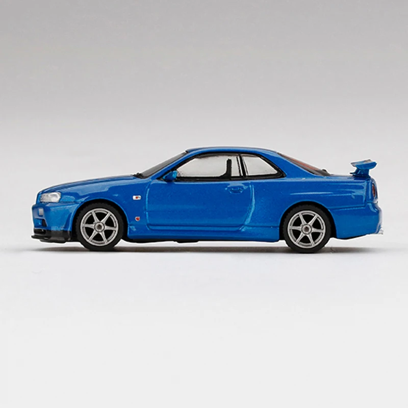 MINIGT Diecast 1:64 Scale Model Cars Skyline GTR R34 V-spec II Alloy Metal Cars