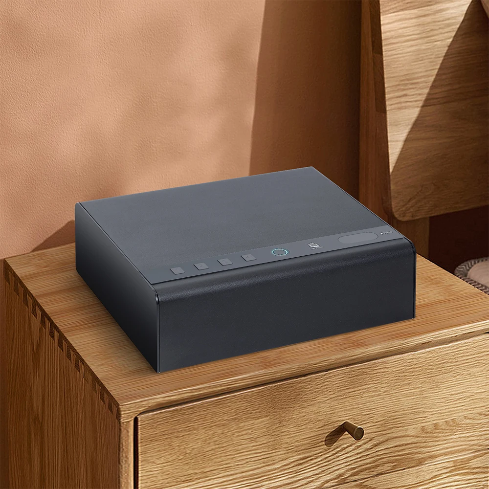 Smart Safe With Fingerprint Access Electronic Fingerprint   Lock Gun Storage Cabinet Safe