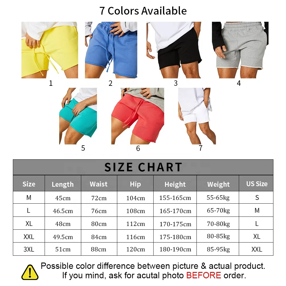 Wholesale Cotton-polyester Blend Men Blank Jogger Running Sweat Shorts ...
