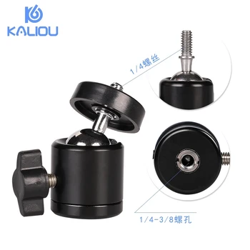 Professional Mount Tripod 360 Degre Swivel 1/4" Screw Mini Ball Head Adapter for DSLR Camera Go Pro detail image