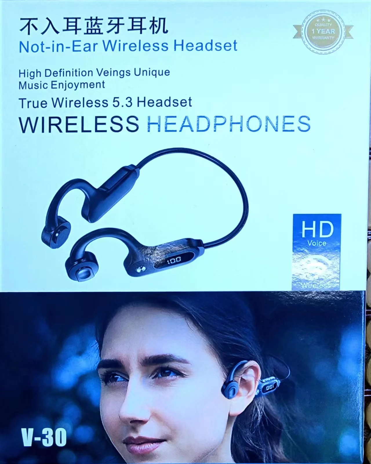 Ks19 Tws Bone Conduction Wireless Headset Stereo Sports Headset Bluetooth Headset Handsfree