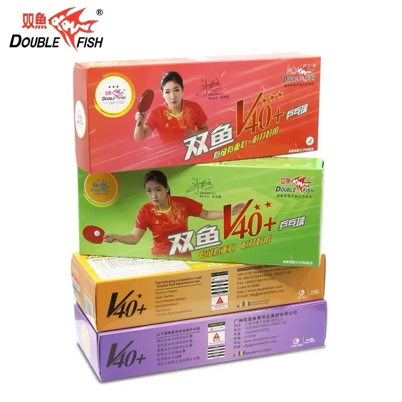 Ittf Approve Championship Standard Double Fish Plastic Abs 3 Star Balls